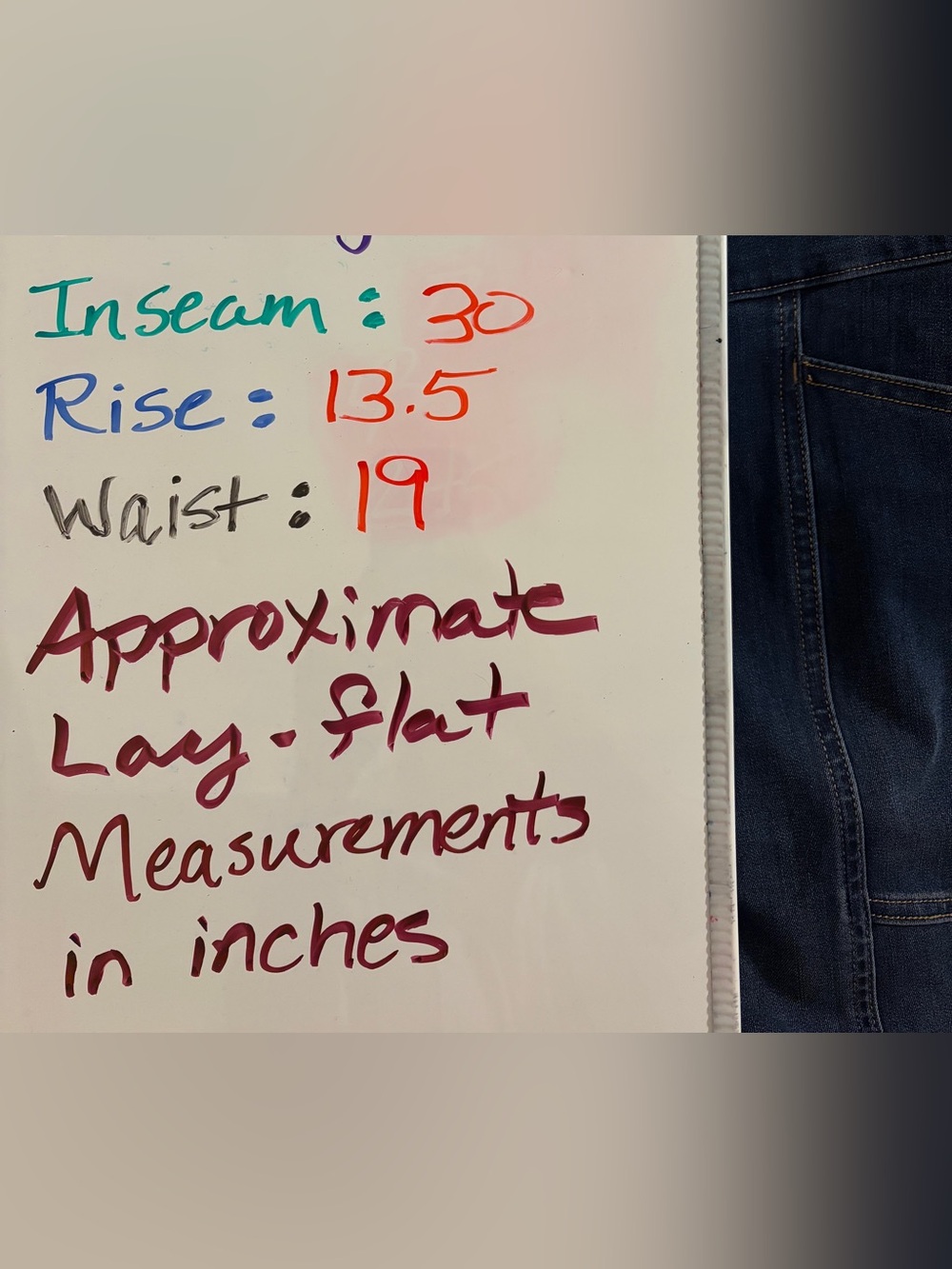 Duluth Trading Co Jean-Netics Pull-On Stretch Skinny Jeans Dark Blue Size 18 - Picture 10 of 11